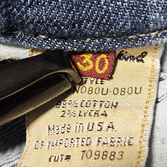 7 for all Mankind Capri Jeans Womens Size 30 Button Fly Low Rise Denim Pants - Picture 5 of 6